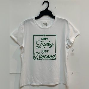 Press Lab - NOT Lucky JUST Blessed T-Shirt
